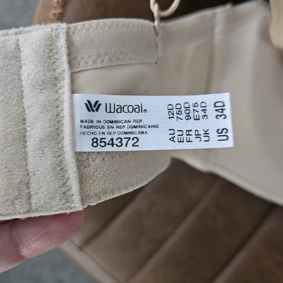 NWT Wacoal Wire Free Strapless Lightly Padded Bra Size 34D 854372 - Picture 5 of 6
